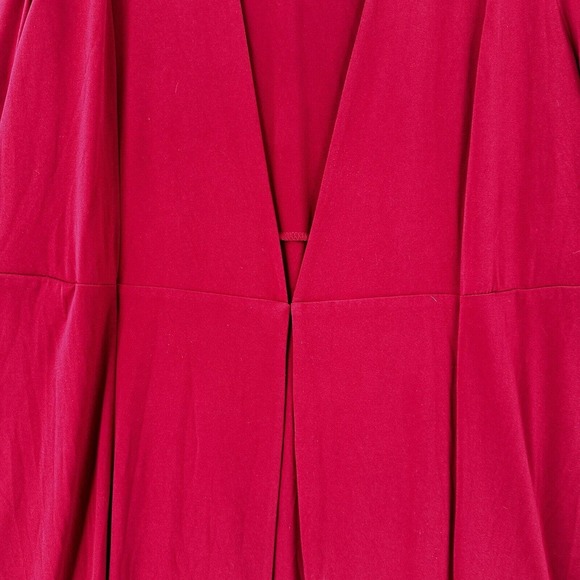 LANE BRYANT‎ Cardigan Cover Up Womens 18/20 Red Open Front Stretchy Blouse Top - Picture 5 of 15